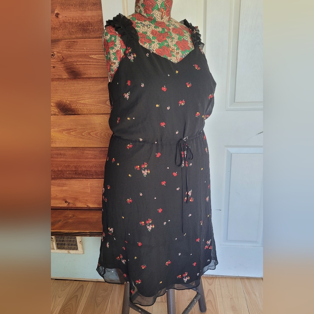 Who What Wear Women's Black Dress 1X
